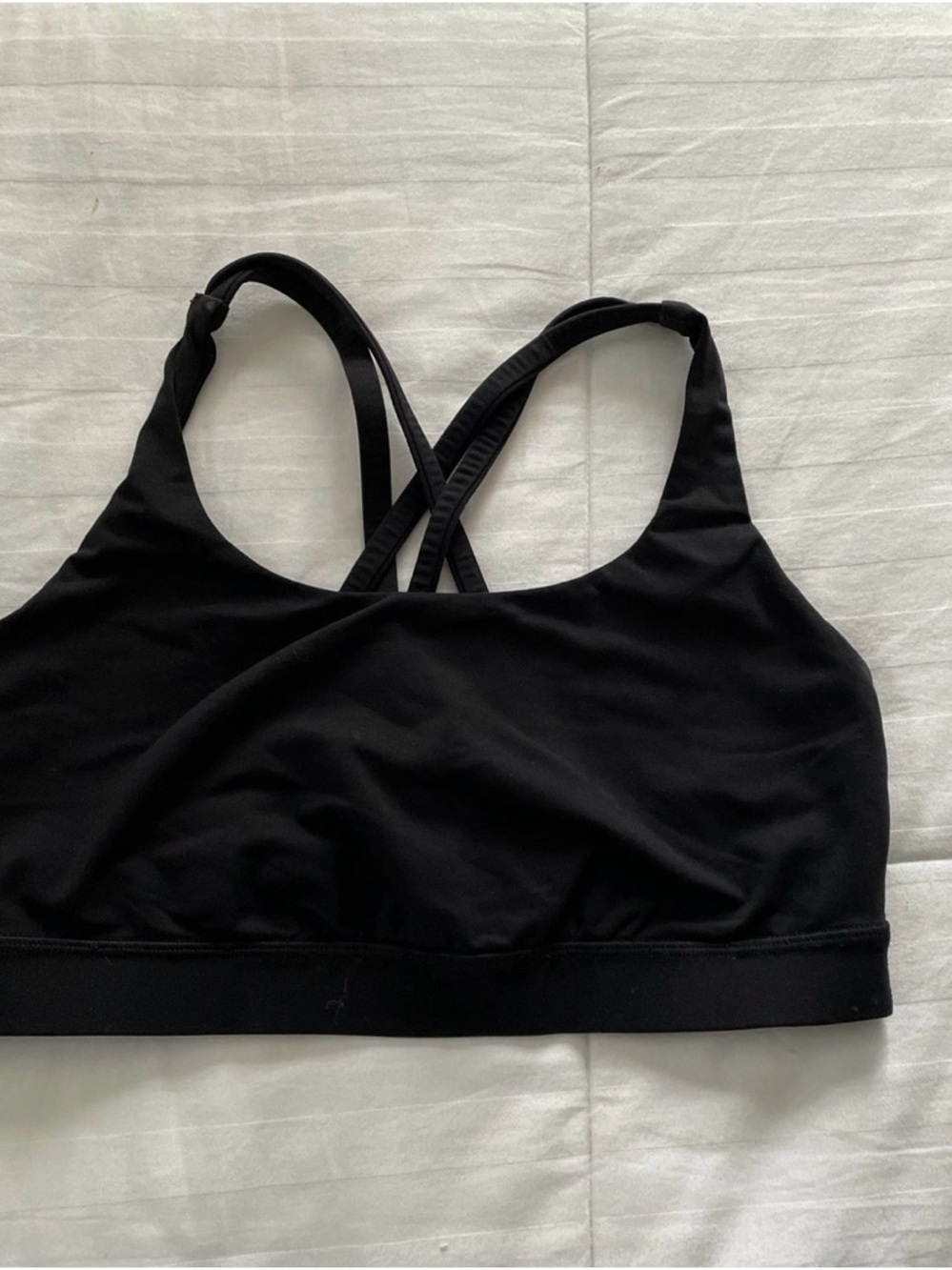 lululemon athletica Black Crossback Sports Bra